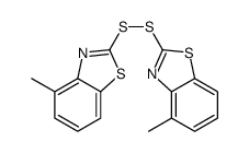 4-methyl-2-[(4-methyl-1,3-benzothiazol-2-yl)disulfanyl]-1,3-benzothiazole结构式