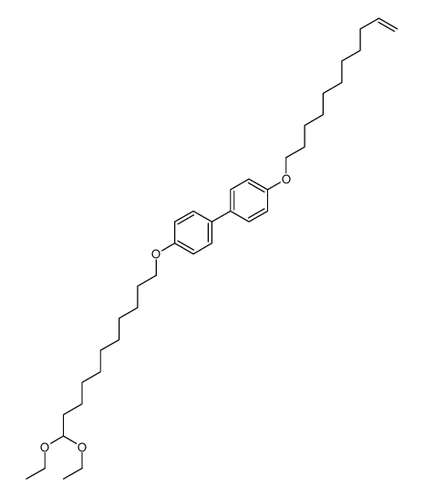 1-(11,11-diethoxyundecoxy)-4-(4-undec-10-enoxyphenyl)benzene结构式