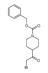 benzyl 4-(2-bromoacetyl)piperidine-1-carboxylate结构式