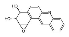 3α,4β-dihydroxy-1α,2α-epoxy-1,2,3,4-tetrahydrobenz[a]acridine结构式