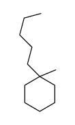 1-methyl-1-pentylcyclohexane Structure