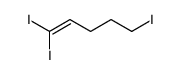 1,1,5-triiodopent-1-ene Structure