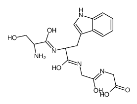 2-[[2-[[(2S)-2-[[(2S)-2-amino-3-hydroxypropanoyl]amino]-3-(1H-indol-3-yl)propanoyl]amino]acetyl]amino]acetic acid Structure