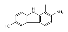 7-amino-8-methyl-9H-carbazol-3-ol结构式