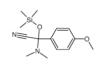 2-(dimethylamino)-2-(4-methoxyphenyl)-2-((trimethylsilyl)oxy)acetonitrile Structure
