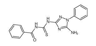 N-((5-amino-1-phenyl-1H-1,2,4-triazol-3-yl)carbamothioyl)benzamide结构式