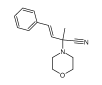 2-methyl-2-morpholino-4-phenyl-3-butenenitrile Structure