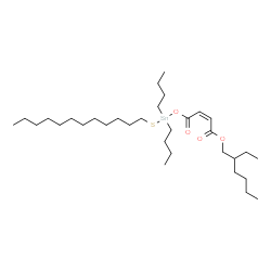 2-ethylhexyl 4-[[dibutyl(dodecylthio)stannyl]oxy]-4-oxoisocrotonate Structure