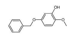 5-(苄氧基)-2-甲氧基苯酚结构式