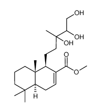 methyl (1R,4aS,8aS)-5,5,8a-trimethyl-1-(3,4,5-trihydroxy-3-methylpentyl)-1,4,4a,5,6,7,8,8a-octahydronaphthalene-2-carboxylate结构式