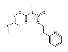 methyl (1E)-N-[methyl(2-pyridin-2-ylethoxysulfinyl)carbamoyl]oxyethanimidothioate Structure