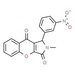 1-{3-nitrophenyl}-2-methyl-1,2-dihydrochromeno[2,3-c]pyrrole-3,9-dione Structure