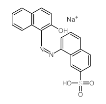 8-[(2E)-2-(2-oxonaphthalen-1-ylidene)hydrazinyl]naphthalene-2-sulfonic acid Structure