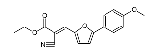 2-Propenoic acid, 2-cyano-3-[5-(4-methoxyphenyl)-2-furanyl]-, ethyl ester, (2E)结构式