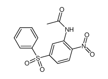 acetic acid-(5-benzenesulfonyl-2-nitro-anilide)结构式