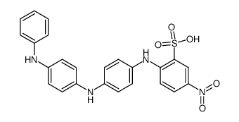 2-[4-(4-anilino-anilino)-anilino]-5-nitro-benzenesulfonic acid Structure