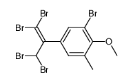 2-bromo-4-(2,2-dibromo-1-dibromomethyl-vinyl)-6-methyl-anisole Structure