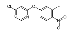 4-chloro-6-(3-fluoro-4-nitro-phenoxy)-pyrimidine Structure