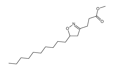 methyl 3-(5-decyl-4,5-dihydroisoxazol-3-yl)propanoate Structure