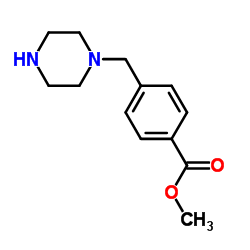 4-派嗪-1-甲基苯甲酸甲酯结构式