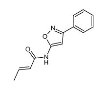 N-(3-phenyl-5-isoxazolyl)-2-butenamide结构式