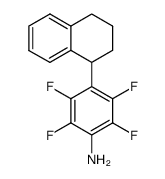 2,3,5,6-tetrafluoro-4-(1,2,3,4-tetrahydro-1-naphthyl)aniline Structure
