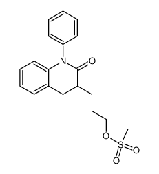 3-(2-oxo-1-phenyl-1,2,3,4-tetrahydroquinolin-3-yl)propyl methanesulfonate结构式