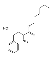 hexyl 2-amino-4-phenyl-butanoate hydrochloride structure