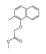 methyl 2-((2-methylnaphthalen-1-yl)oxy)acetate结构式