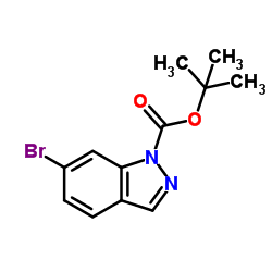 tert-Butyl 6-bromo-1H-indazole-1-carboxylate structure