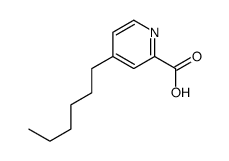 4-hexylpyridine-2-carboxylic acid Structure