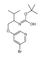 [1-(5-Bromo-pyridin-3-yloxyMethyl)-2-Methyl-propyl]-carbamic acid tert-butyl ester结构式