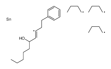 1-phenyl-3-tributylstannyldec-3-en-5-ol结构式