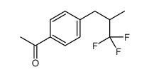 1-[4-(3,3,3-trifluoro-2-methylpropyl)phenyl]ethanone结构式