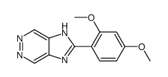 2-(2,4-dimethoxyphenyl)-1H-imidazo[4,5-d]pyridazine结构式