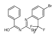1-Benzoyl-3-[4-bromo-2-(trifluoromethyl)phenyl]thiourea, 2-[(Benzoylcarbamothioyl)amino]-5-bromobenzotrifluoride Structure