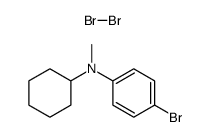 4-bromo-N-cyclohexyl-N-methylaniline compound with dibromine (1:1)结构式