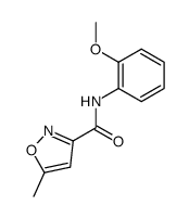 5-Methyl-isoxazole-3-carboxylic acid (2-methoxy-phenyl)-amide结构式