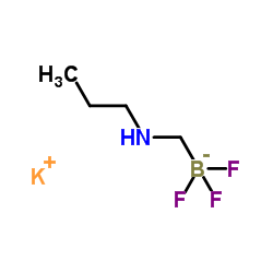 Potassium butyl-aminomethyltrifluoroborate structure