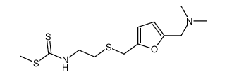 N-{2-[[5-(N,N-dimethylaminomethyl)-furan-2-yl]-methylthio]-ethyl}S-methyl dithiocarbamate Structure