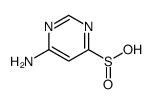 6-AMINOPYRIMIDINE-4-SULFINIC ACID Structure