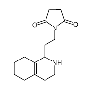 β-succinimidoethyl-1 octahydro-1,2,3,4,5,6,7,8 isoquinoleine Structure