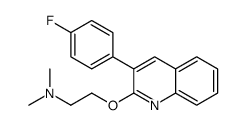 2-[3-(4-fluorophenyl)quinolin-2-yl]oxy-N,N-dimethylethanamine Structure