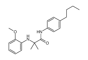 N-(4-butylphenyl)-2-(2-methoxyanilino)-2-methylpropanamide Structure