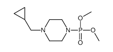 1-(cyclopropylmethyl)-4-dimethoxyphosphorylpiperazine结构式