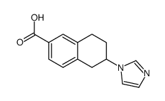 6-imidazol-1-yl-5,6,7,8-tetrahydronaphthalene-2-carboxylic acid结构式