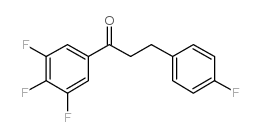 3-(4-FLUOROPHENYL)-3',4',5'-TRIFLUOROPROPIOPHENONE结构式