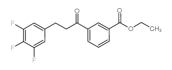 3'-CARBOETHOXY-3-(3,4,5-TRIFLUOROPHENYL)PROPIOPHENONE结构式