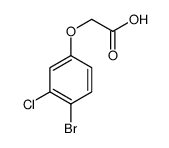 2-(4-bromo-3-chlorophenoxy)acetic acid结构式