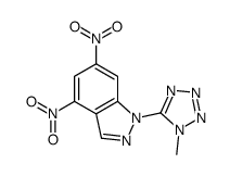 1-(1-methyltetrazol-5-yl)-4,6-dinitroindazole Structure